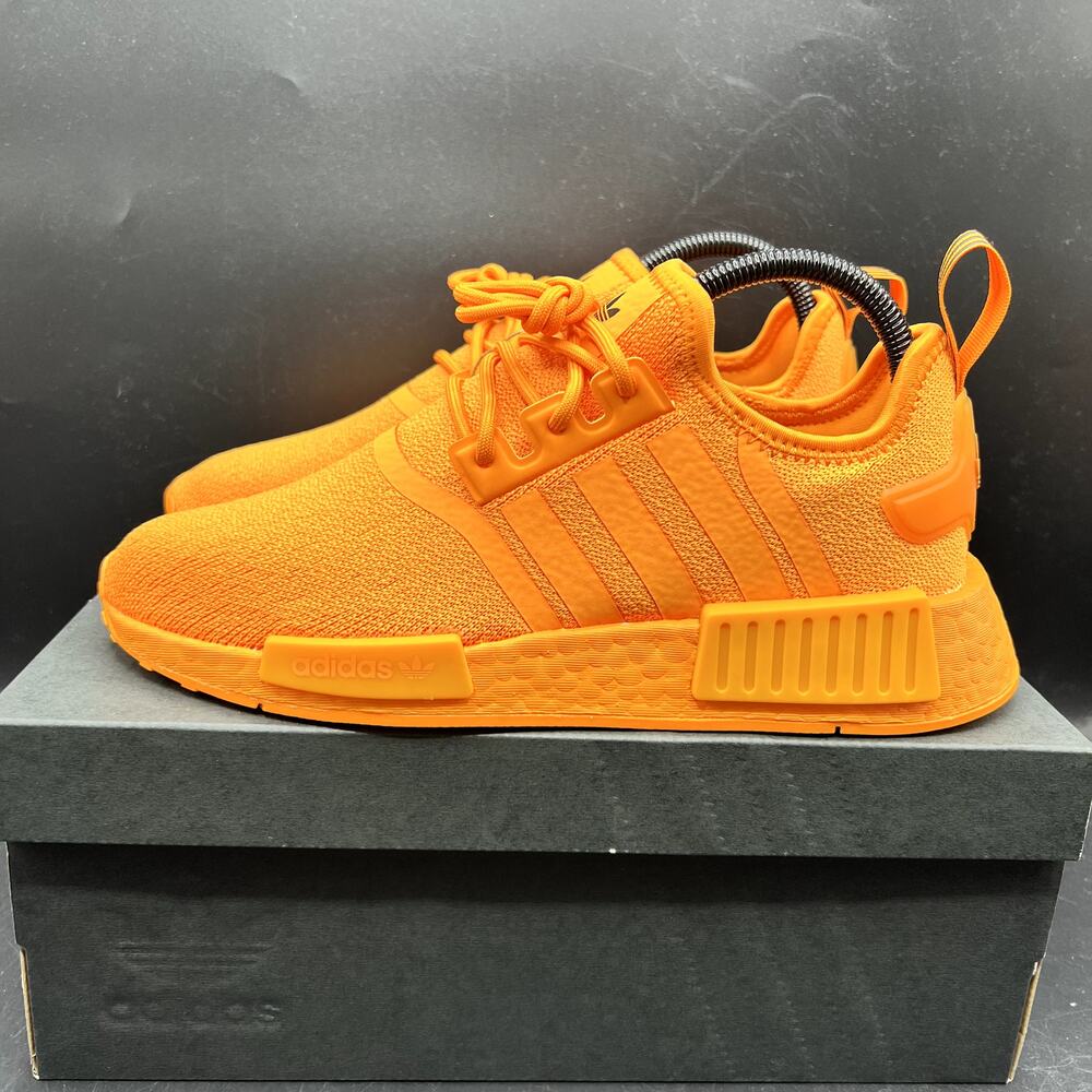 NEW Adidas NMD R1 Women's Shoes Size 7 Bright Orange Sneakers Athletic GV9439 - Picture 2 of 10